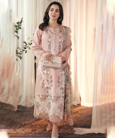 Dhanak-3PC Embroidered Shirt with Digital Printed Wool Shawl - 3402